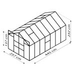 STEKLEN RASTLINJAK VITAVIA MERIDIAN 2 11500 ESG3MM ALU 2.6X4.4M - slika 8