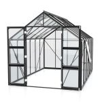 STEKLEN RASTLINJAK VITAVIA OLYMP 9900 ESG 3 MM ČRNA 254X257X386