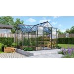 STEKLEN RASTLINJAK VITAVIA ORANŽERIJA SIRIUS ESG 3MM ČRNA 3.8X3.8M - slika 7