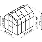 STEKLEN RASTLINJAK VITAVIA ORION 5000 ESG 3MM 2X2.6M - slika 6