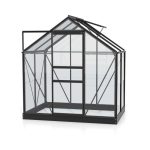 STEKLEN RASTLINJAK VITAVIA PLANET 2500 ESG 3MM, 1,95X1,31M ČRNA - RASTLINJAK+ OKVIR ZA TEMELJ