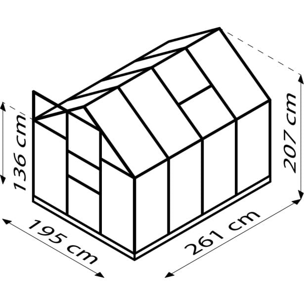 steklen-rastlinjak-vitavia-planet-5000-esg-3mm-1-95x2-57m-smaragdna-rastlinjak-okvir-za-temeljset-3377421-1 STEKLEN RASTLINJAK VITAVIA PLANET 5000 ESG 3MM, 1,95X2,57M SMARAGDNA - RASTLINJAK+ OKVIR ZA TEMELJ=SET - slika 2