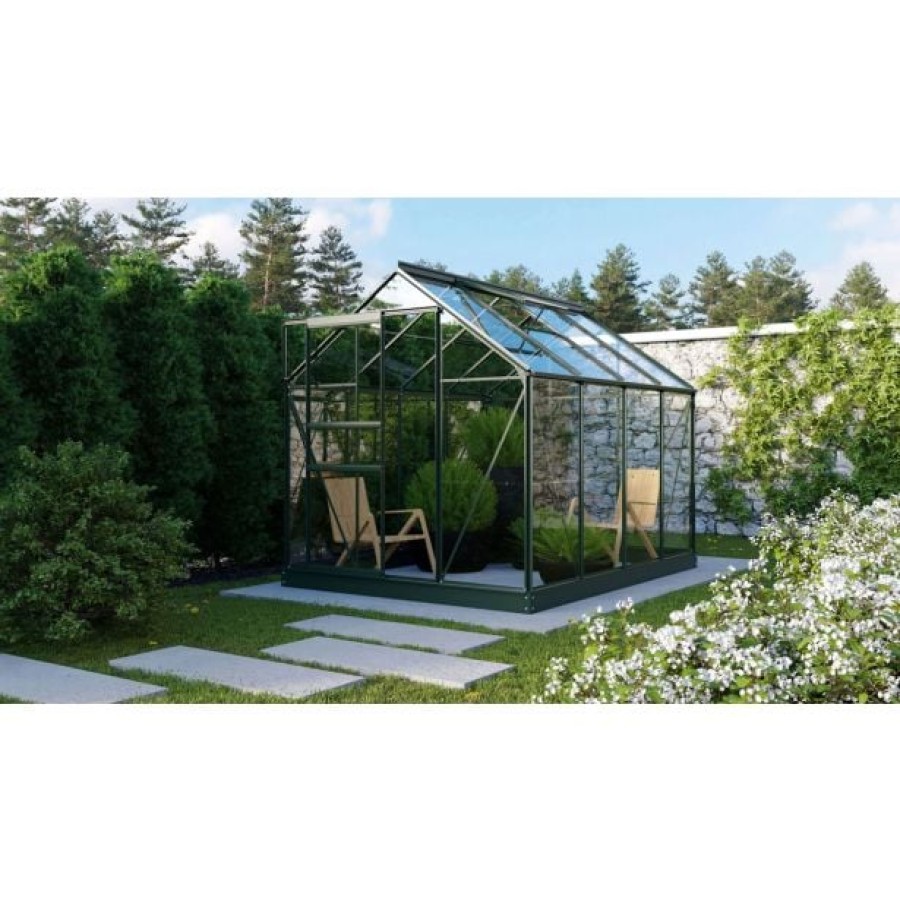 STEKLEN RASTLINJAK VITAVIA PLANET 5000 ESG 3MM, 1,95X2,57M SMARAGDNA - RASTLINJAK+ OKVIR ZA TEMELJ=SET - slika 3