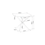 Steklena jedilna miza AIS - črna mat . Steklena jedilna miza AIS - črna mat, je narejena iz kakovostnih materijalov. Okvir je narejen iz kovine v črni mat