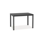 Steklena jedilna miza ASIJA 100x60 . Steklena jedilna miza ASIJA 100x60 v kombinaciji kaljenega stekla in kovine, bo prinesla svežino v vaš prostor.