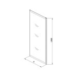 STENA KOLPA SAN TS 90/CH NEW Q LINE H190 BELI PROFILI ČINČILA ST. - slika 4