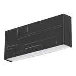 STENSKA VRTNA SVETILKA RABALUX MARIBOR 12W ČRNA