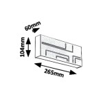 STENSKA VRTNA SVETILKA RABALUX MARIBOR 12W ČRNA - slika 8