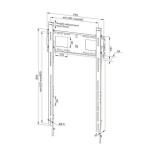 STENSKI NOSILEC ZA ZASLON NEOMOUNTS FIKSNI 50-98" 100 KG, WL30-750BL18P ZA POKONČNO - slika 10