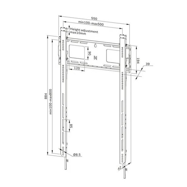 stenski-nosilec-za-zaslon-neomounts-fiksni-50-98-100-kg-wl30-750bl18p-za-pokoncno-3566182-9 STENSKI NOSILEC ZA ZASLON NEOMOUNTS FIKSNI 50-98" 100 KG, WL30-750BL18P ZA POKONČNO - slika 10