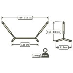 STOJALO ZA GUGALNO MREŽO LA SISTA NAUTICO COOL GREY DOUBLE - slika 10