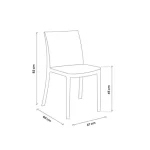 Stol ARY . Stol ARY je moderen stol izdelan iz polipropilena, kateremu so dodana steklena vlakna za še večjo trdnost. Stol je namenjen tako za zunanjo