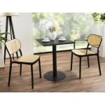 Stol BEATA 1 . Stol BEATA 1 je kvaliteten in trpežen stol, ki je primeren za uporabo tako v notranjih kakor tudi notranjih prostorih. Primeren tako za lokale