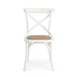 Stol CROSS - bela . Stol CROSS - bela, je eleganten stol, ki popestri vaš prostor ali okolico. Primeren je tako za jedilnice, kmečke turizme ali opremo