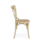 Stol CROSS - natur siva . Stol CROSS - natur siva, je eleganten stol, ki popestri vaš prostor ali okolico. Primeren je tako za jedilnice, kmečke turizme ali