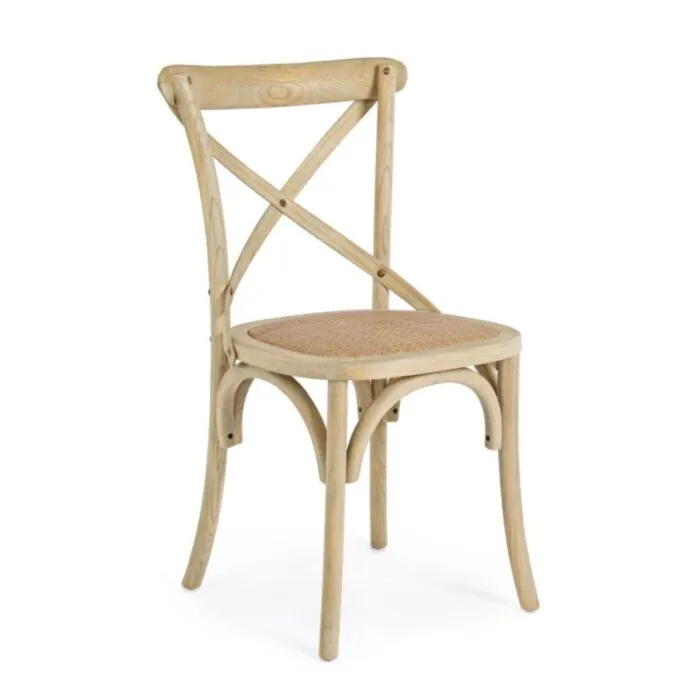 Stol CROSS - natur siva . Stol CROSS - natur siva, je eleganten stol, ki popestri vaš prostor ali okolico. Primeren je tako za jedilnice, kmečke turizme ali
