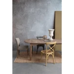 Stol CROSS - oker . Stol CROSS - oker, je eleganten stol, ki popestri vaš prostor ali okolico. Primeren je tako za jedilnice, kmečke turizme ali opremo