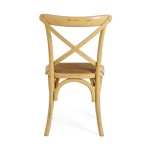 Stol CROSS - oker . Stol CROSS - oker, je eleganten stol, ki popestri vaš prostor ali okolico. Primeren je tako za jedilnice, kmečke turizme ali opremo