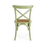 Stol CROSS - zelena, je eleganten stol, ki popestri vaš prostor ali okolico. Primeren je tako za jedilnice, kmečke turizme ali opremo gostinskih lokalov.