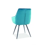 Stol FOND . Jedilni stol FOND je narejen iz kvalitetnega materiala, je udoben in lep na pogled. Noge so stabilne in čvrste, narejene iz kovine v črni barvi.