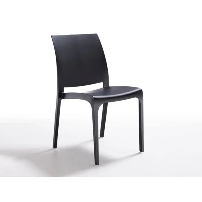 Stol OLGA  grafit/črna Stol OLGA grafit/črna . Stol OLGA v barvi grafit/črna je moderen stol izdelan iz polipropilena, kateremu so dodana steklena vlakna za še večjo trdnost.