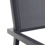 JEDILNI FOTEL ORION ALPHA II ALU TEKSTIL 2X1 TEMNO SIV - slika 9