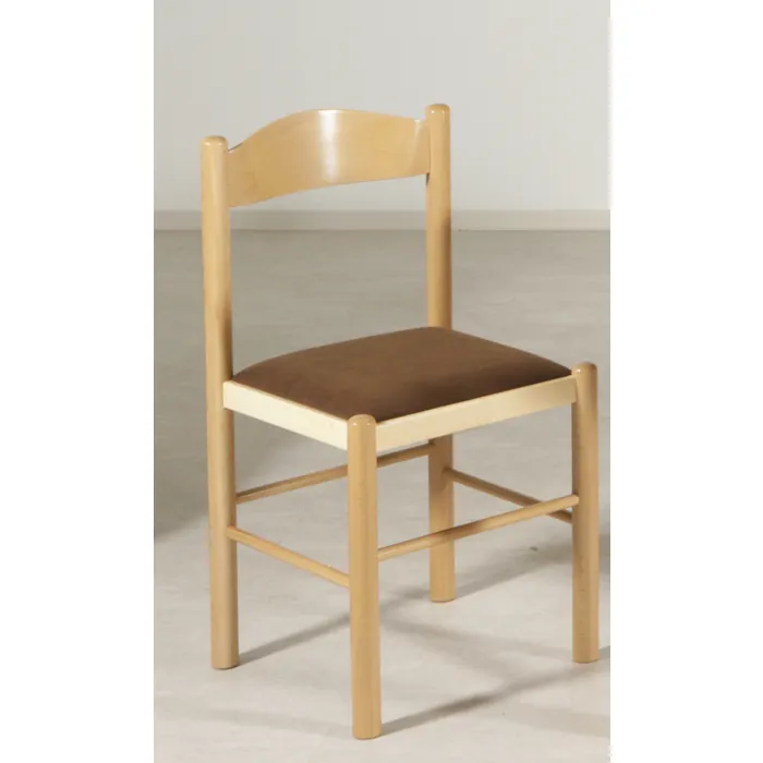 Stol PISA Stol PISA . Stol PISA je klasičen leseni stol, idealen za enostavne in klasične kuhinje. Izdelan je iz trpežnega bukovega masivnega lesa, kar mu nudi