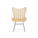 Stol RAMAN . Stol RAMAN bo vnesel toplino v vaš prostor. Narejen je iz naravnega ratana kar mu daje naravni videz. Noge stola so kovinske in prašno barvane v