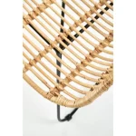 Stol RAMAN . Stol RAMAN bo vnesel toplino v vaš prostor. Narejen je iz naravnega ratana kar mu daje naravni videz. Noge stola so kovinske in prašno barvane v