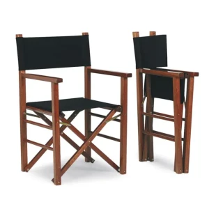 Stol režiserski MONTECARLO . Režiserski stol Montecarlo narejen v celoti iz bukovega lesa, z zelo kvalitetno tkanino, je namenjen posedanju na terasi, za