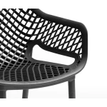 Stol RIO grafit/črna . Stol RIO v barvi grafit/črna je moderen stol izdelan iz polipropilena, kateremu so dodana steklena vlakna za še večjo trdnost. Stol