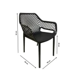 Stol RIO - S grafit/črna . Stol RIO -S v barvi grafit/črna je moderen stol izdelan iz polipropilena, kateremu so dodana steklena vlakna za še večjo