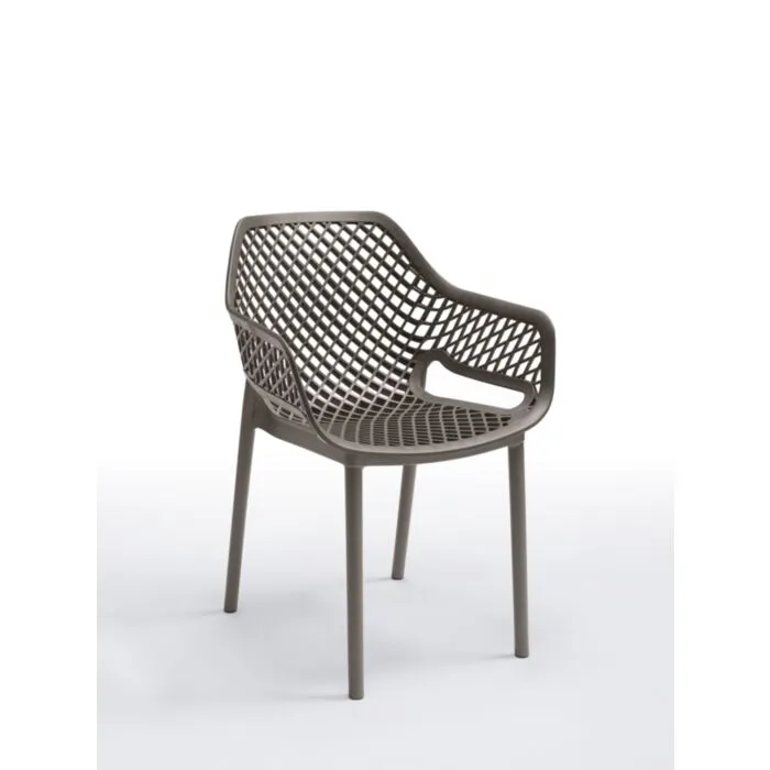 Stol RIO taupe Stol RIO taupe . Stol RIO taupe je moderen stol izdelan iz polipropilena, kateremu so dodana steklena vlakna za še večjo trdnost. Stol je namenjen tako za