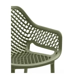 Stol RIO zelen . Stol RIO v zeleni barvi, je moderen stol izdelan iz polipropilena, kateremu so dodana steklena vlakna za še večjo trdnost. Stol je namenjen