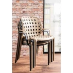 Stol SUZANA 2 . Stol SUZANA 2 nudi udobje, saj vključuje rokonaslone, ki zagotavljajo dodatno oporo med sedenjem. Na voljo je v dveh barvah. Narejen je iz