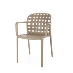 Stol SUZANA 2 . Stol SUZANA 2 nudi udobje, saj vključuje rokonaslone, ki zagotavljajo dodatno oporo med sedenjem. Na voljo je v dveh barvah. Narejen je iz