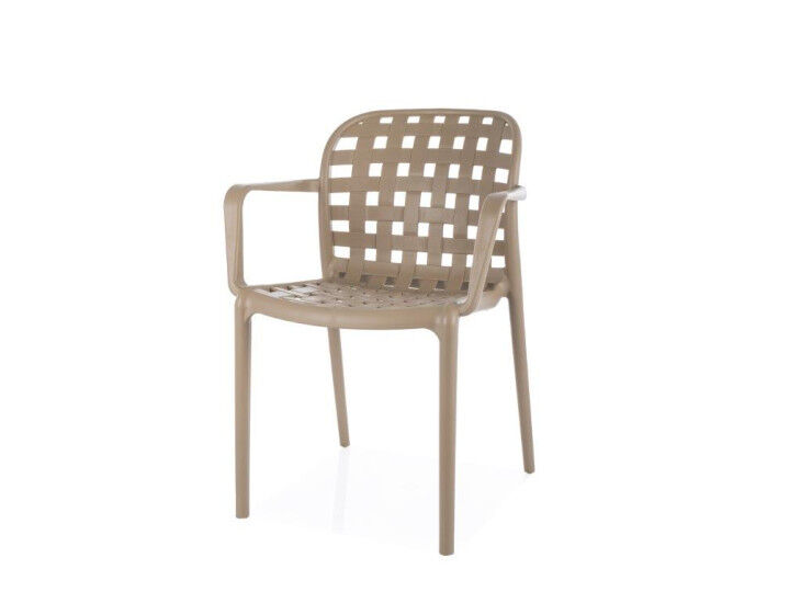 Stol SUZANA 2 nudi udobje, saj vključuje rokonaslone, ki zagotavljajo dodatno oporo med sedenjem. Na voljo je v dveh barvah. Narejen je iz trpežne plastike,