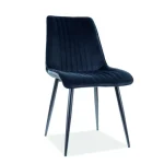 Stol TWIN . Jedilni stol TWIN je narejen iz kvalitetnega materiala. Nogice so stabilne in vzdržne narejene iz kovine v črni barvi. Sedišče je narejeno iz