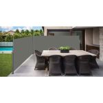 STRANSKA PREGRADA HOOEASY MODEL 1833 180X600CM SIVA - slika 4