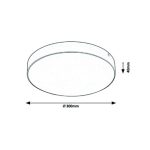 STROPNA VRTNA SVETILKA RABALUX TARTU 24W ČRNA OKROGLA - slika 10