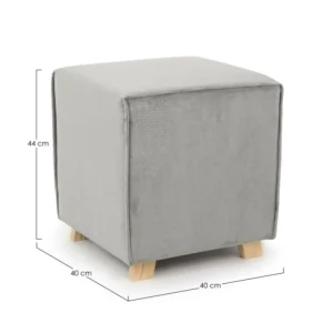 Tabure ADEL siva . Tabure ADEL siva ima okvir iz borovega lesa in MDF-ja, oblečen je v poliester z žametnim učinkom. Material: - Borov les - MDF Barva: -