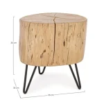 Tabure ARTUR H35 . Tabure ARTUR H35 ima strukturo iz lesa, kovinske noge in zaključek je z poliuretansko barvo. Oblike in mere so samo okvirne, izdelek se