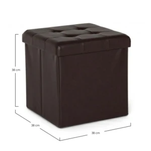 Tabure MAGDA rjava . Tabure MAGDA rjava ima penasto oblogo z PVC prevleko. Na pokrovu ima gumbke. Material: - PVS - obloga pena Barva: - Rjava Dimenzije: