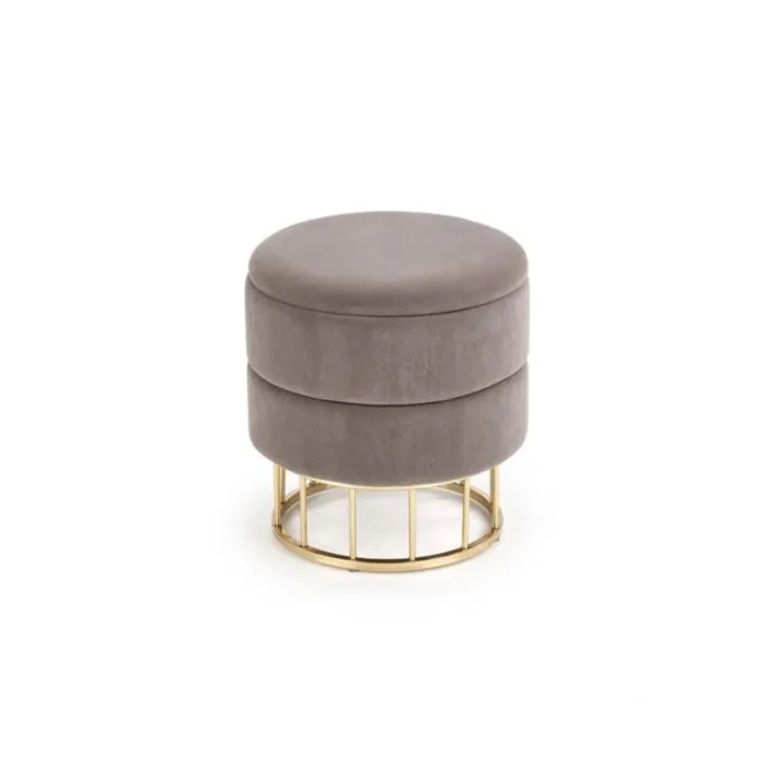 Tabure MINY Tabure MINY . Tabure MINY je zelo praktičen in eleganten. Ima snemljiv pokrov za shranjevanje. Narejen je iz žametne tkanine, noge tabureja so iz kovine v