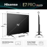 TELEVIZOR HISENSE 75E7Q PRO - slika 3