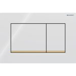 TIPKA, AKTIVIRNA GEBERIT SIGMA 30 BELA, POZLAČEN SP. ROB