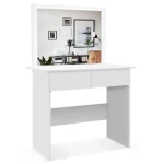 Toaletna miza KIRA je eleganten kos pohištva, ki popestri vaš prostor. Njen poseben dizajn vas bo navdušil, saj prinese vašemu prostoru eleganco in