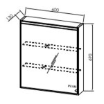 TOALETNA OMARICA KOLPA SAN TOD 60 BEIGE DONNA TOALET OMARICA Z LED SVETILKO - slika 4