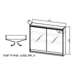 TOALETNA OMARICA KOLPA SAN TOP 75 WH - LED, SW, S - slika 7