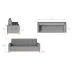 Trosed ALKA . Trosed ALKA ima enostavno obliko ogobateno s prešitim hrbtiščom in ob straneh. Učinek mehkobe in prožnosti je dosežen z uporabo pene T30,